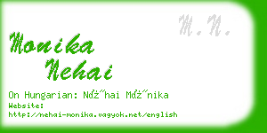 monika nehai business card